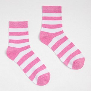 Носки женские, цвет розовый меланж, см