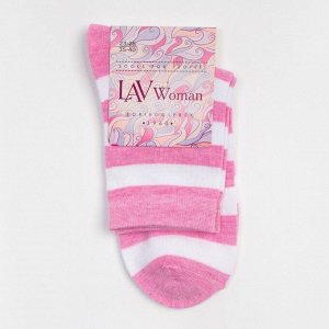 Носки женские, цвет розовый меланж, см