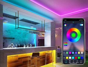 Светодиодная лента LED Strip Lights RGB App Control / 5 м