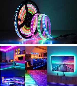 Светодиодная лента LED Strip Lights RGB App Control / 5 м