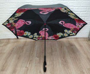 Зонт-трость обратного сложения /зонт наоборот