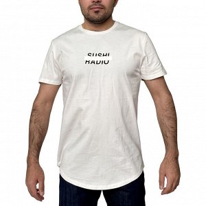 Мужская футболка Sushi Radio хлопок – та самая идеальная белая модель – святой Грааль мужского гардероба №280