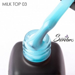 Молочный топ без липкого слоя "Milk top" для гель-лака ТМ "Ser*o", 11 мл