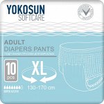 Подгузники-трусики для взрослых YokoSun, размер XL, 10 шт.