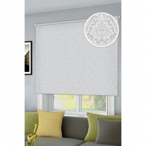 Рулонная штора «Имани», цвет серый, 140х160 см