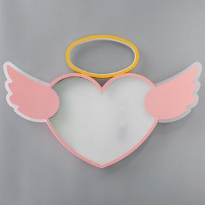Люстра с ПДУ "Сердце ангела" LED 90Вт 3000-6000К розовый 61х43х5,5 см BayerLux