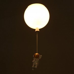 Светильник "Космонавт и планета" E27 15Вт белый 20х20х45 см