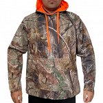 Камуфляжная мужская толстовка Mossy Oak Realtree – вместительный карман кенгуру, глубокий капюшон, реалити принт