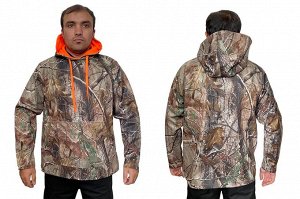 Камуфляжная мужская толстовка Mossy Oak Realtree – вместительный карман кенгуру, глубокий капюшон, реалити принт