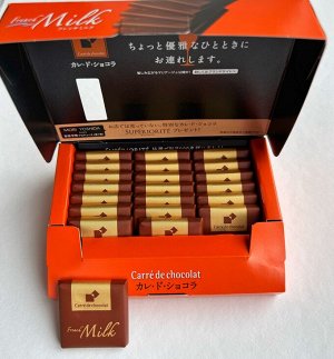 Шоколад Carre de Chocolat "Французское молоко" 21шт, Morinaga, 102г,