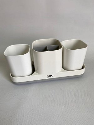 Органайзер для зубных щеток с 2-мя стаканами BDO