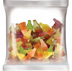Мармелад жевательный в виде бутылочек, с двойными вкусами "КрутФрут" (упаковка 0,5 кг)