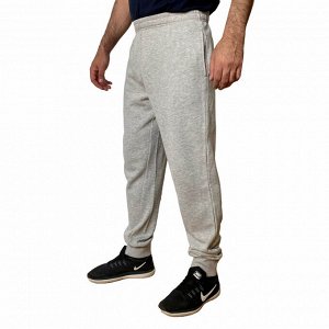 Светлые спортивные штаны TOP Heavy – резинка на поясе, широкие эластичные манжеты на щиколотках №644