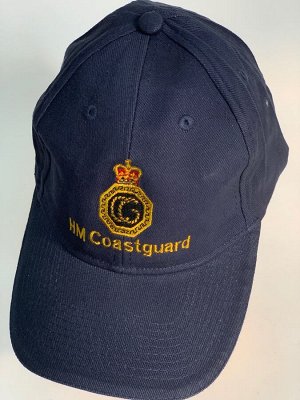 Бейсболка Темно-синяя бейсболка с логотипом HM Coastguard  №6381
