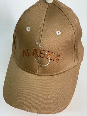 Бейсболка Бейсболка Alaska с вышитым рыболовным крючком  №30019