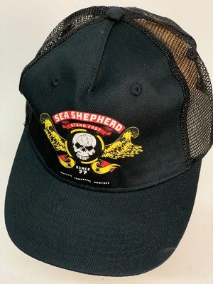 Бейсболка Бейсболка Sea Shepherd черного цвета с черепом  №30084