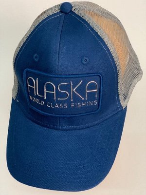 Бейсболка Бейсболка Alaska с серебристой надписью и сеткой  №30042