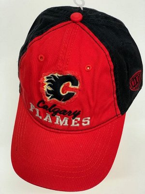 Бейсболка Бейсболка Calgary Flames красного цвета с черным тылом  №5565