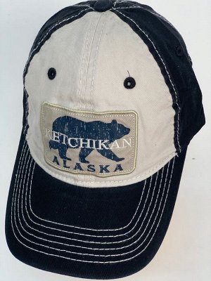 Бейсболка Бейсболка Alaska черного цвета с изображением медведя  №5875
