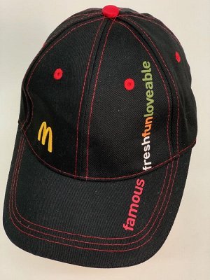 Бейсболка Черная бейсболка с эмблемой McDonald’s  №5434