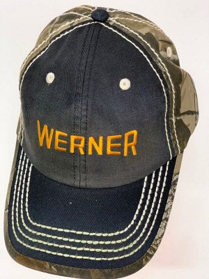Бейсболка Бейсболка Werner с камуфляжным тылом и каймой  №20074*