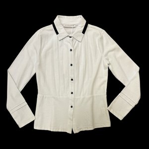 Блуза белая трикотажная