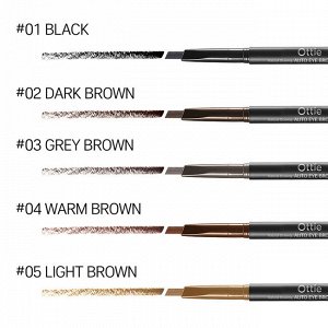 Стойкий авто-карандаш для бровей с щеточкой  Natural Drawing Eyebrow Pencil