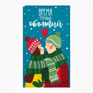 Набор кух.полотенец "Доляна" Merry catmas 35х60 см-2шт., 100% хлопок, 160 г/м2