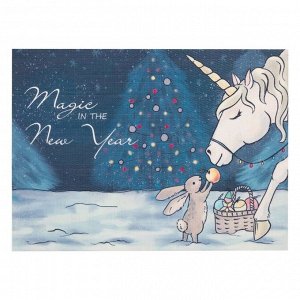 Салфетка на стол "Magic in the new year", ПВХ, 40*29 см