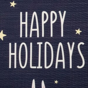 Салфетка на стол "Happy holidays", ПВх, 40*29 см