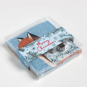 Набор подарочный Этель Snow fox: кухонное полотенце и аксессуары