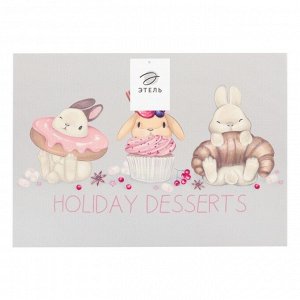 Салфетка на стол "Holiday desserts", ПВХ, 40*29 см