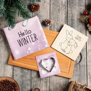 Набор подарочный Hello winter: кух. полотенце и акс.