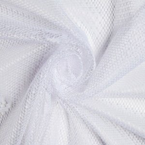 Лента Штора без шторной ленты, размер 165х170 см, цвет белый, 100% п/э