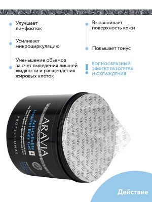 ARAVIA Organic Контрастный антицеллюлитный гель для тела с термо и крио эффектом Anti-Cellulite Ice&Hot Body Gel, 550 мл НОВИНКА