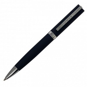 Ручка шариковая поворотная, 1.0 мм, Bruno Visconti MILANO, стержень синий, синий металлический корпус, в металлическом футляре