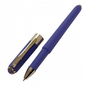 Ручка шариковая, 0.5 мм, Bruno Visconti MONACO, стержень синий, корпус лиловый, в металлическом футляре