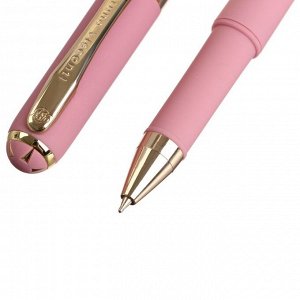 Ручка шариковая, 0.5 мм, Bruno Visconti MONACO, стержень синий, корпус розовый, в футляре