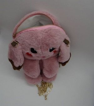 Мягкая игрушка-сумочка "Пикачу" розово-пудровая