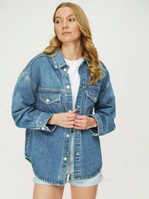 T4F W5922.35 (103-1-coll) рубашка джинсовая жен L