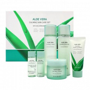 Подарочный набор для лица с алоэ вера DABO  Aloe Vera Calming Skin Care 4 Set
