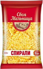 Макароны Своя Мельница спирали 400г