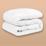 Одеяло всесезонное Комфорт, микроволокно Лебяжий пух, цвет: белый (200х210 см)