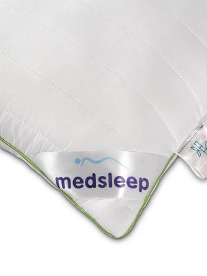 MedSleep Детская подушка упругая со съемным стеганым чехлом, бамбуковое волокно (40х60)