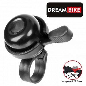 Звонок велосипедный Dream Bike, механический, цвет чёрный