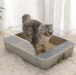 Туалет для кошек с бортиками и совком MSP2 малый