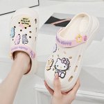 Кроксы - Обувь уличная детская &quot;Hello Kitty&quot; (белый)