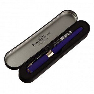 Ручка шариковая, 0.5 мм, Bruno Visconti MONACO, стержень синий, корпус сине-фиолетовый, в металлическом футляре