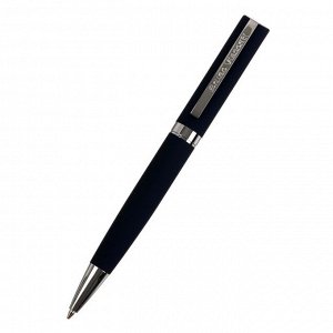 Ручка шариковая поворотная, 1.0 мм, Bruno Visconti MILANO, стержень синий, синий металлический корпус, в металлическом тубусе