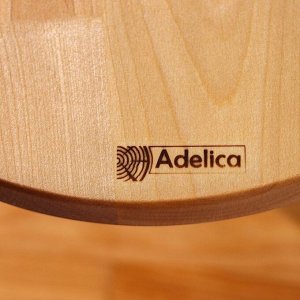 Столик-поднос для вина с менажницей Adelica, на 3 персоны, d=30x2,8 см, берёза